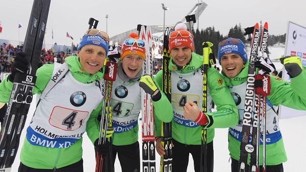 Seine größten Erfolge feierte Erik Lesser (l.) mit der deutschen Staffel