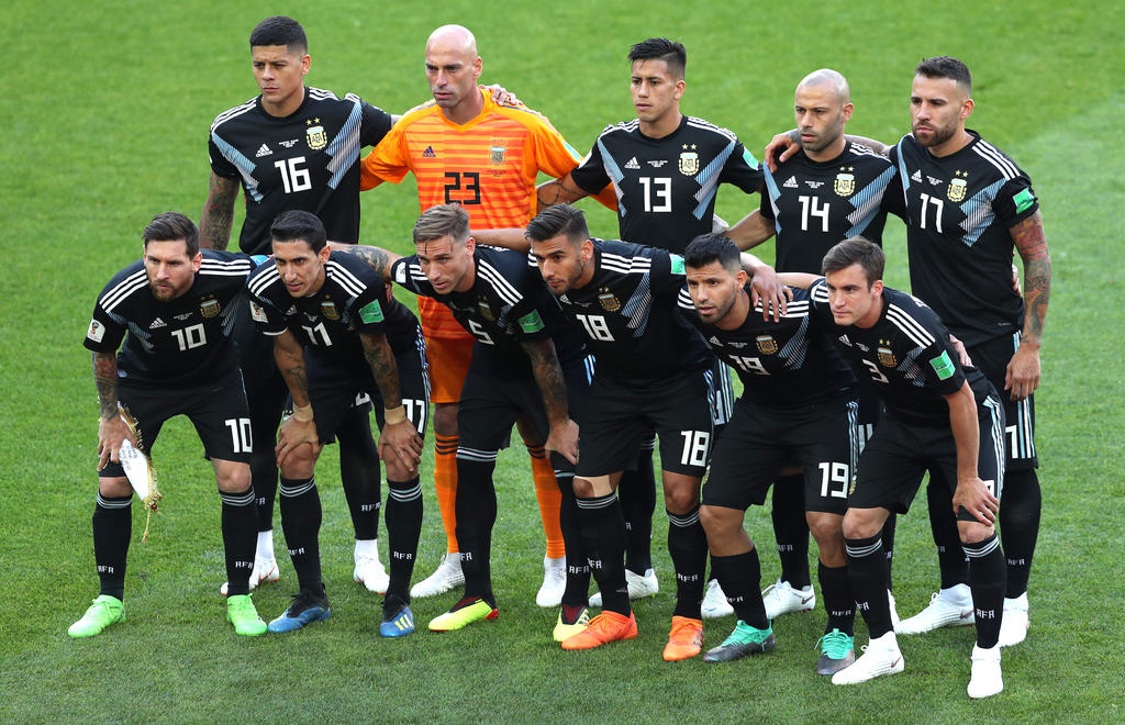 Die Albiceleste vor dem Anpfiff