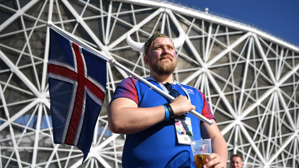 Die isländischen Fans freuen sich auf das zweite WM-Spiel