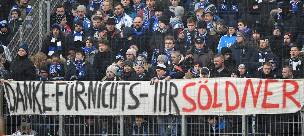 Klare Botschaft einiger HSV-Anhänger