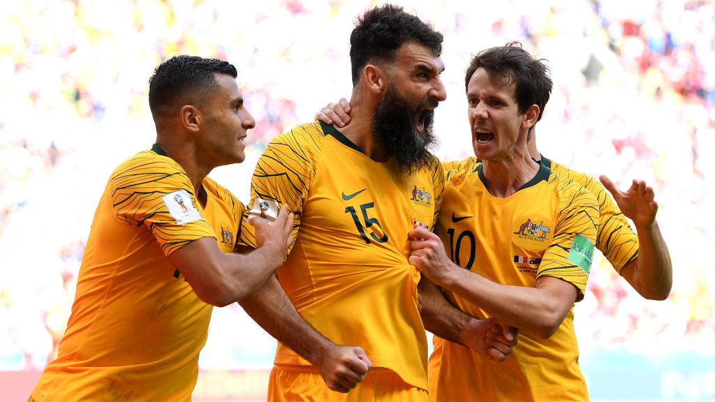 Riesenjubel bei den Aussies nach dem Ausgleichstreffer